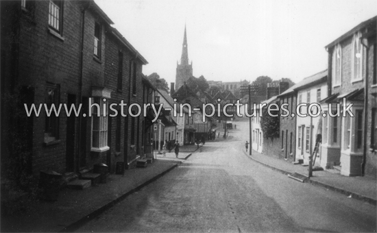 Church and Village, Thaxted, Essex. c.1933
